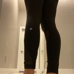 Black lululemon leggings size 2